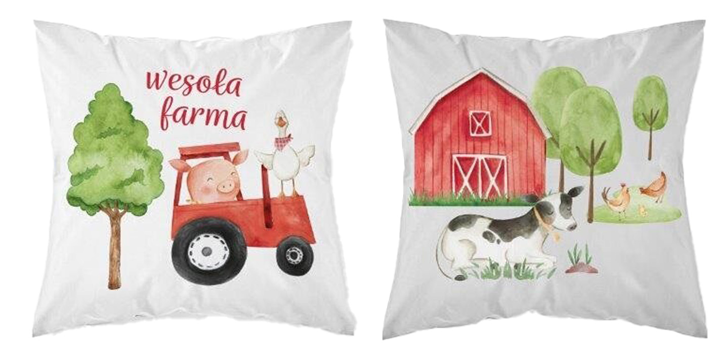 Poszewka 40x40 cm wesoła farma